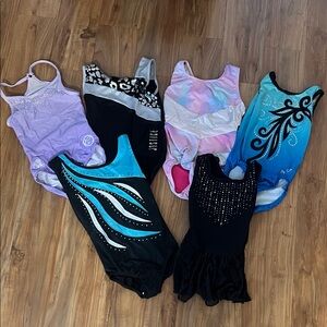 Colorful Gymnastics Leotards Set